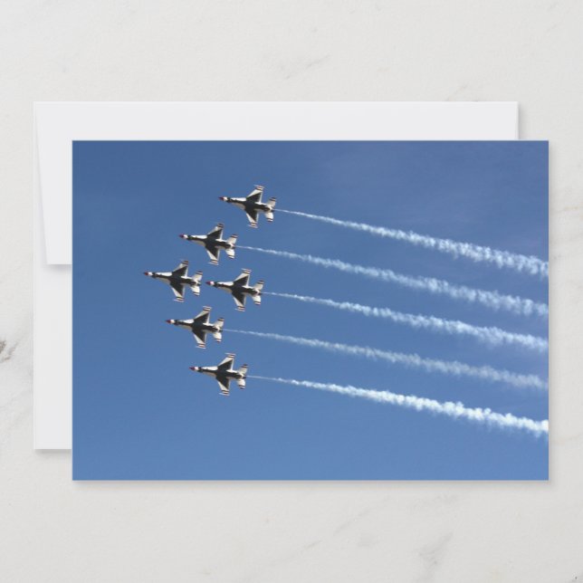 F-16 Thunderbirds Delta Formation Invitation (Front)