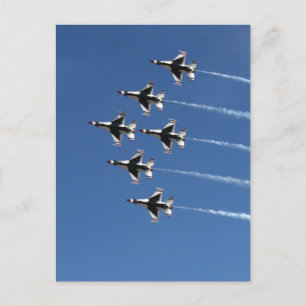 F-16 Thunderbirds Delta Formation Postcard