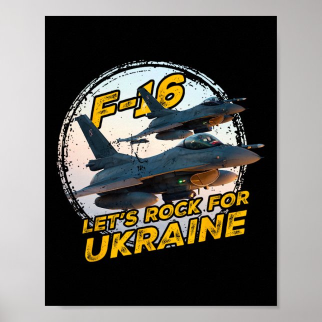 F-16 Ukraine 1  Poster (Front)