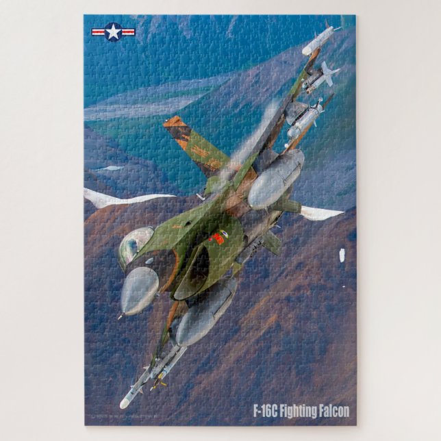 F-16C FIGHTING FALCON (20x30 INCH) Jigsaw Puzzle (Vertical)