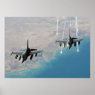 F-16C Fighting Falcon Aircraft Poster