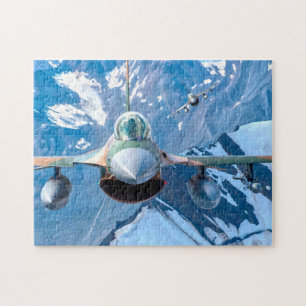 F-16C FIGHTING FALCON - ALASKA (11x14 INCH) Jigsaw Puzzle