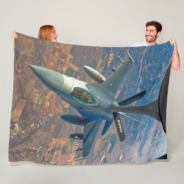 F-16C FIGHTING FALCON FLEECE BLANKET (In Situ)
