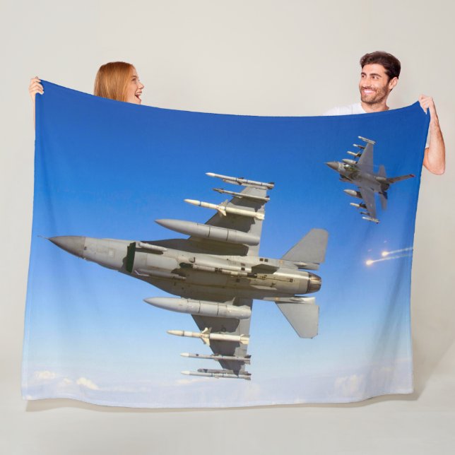 F-16C FIGHTING FALCON FLEECE BLANKET (In Situ)