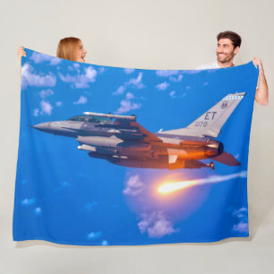 F-16C FIGHTING FALCON FLEECE BLANKET