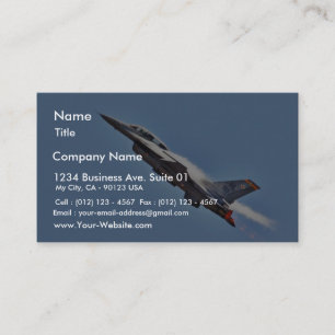 F 16s Jets Fighters Aeroplanes Business Card