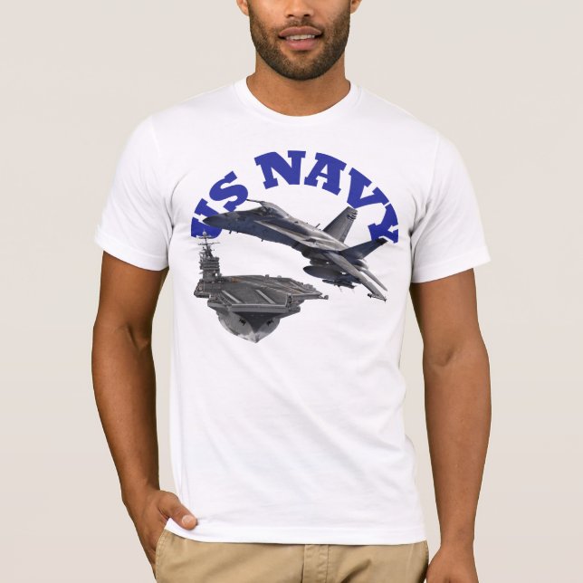 F 18 Hornet and the USS Truman T-Shirt (Front)