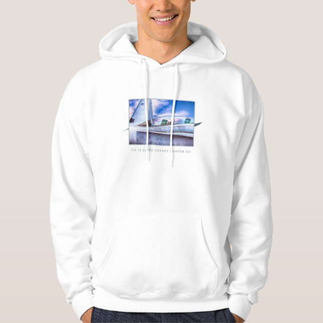 F-18 HORNET FIGHTER JET At Ease Hoodie (Front)