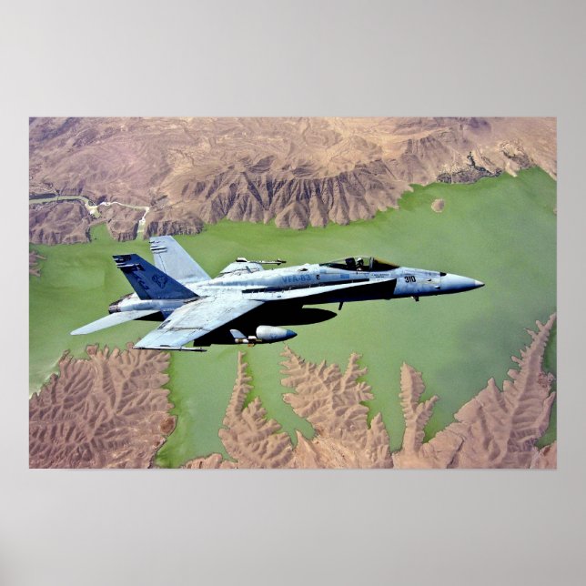 F-18 over Afghanistan. Poster (Front)