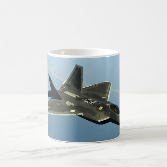 F-22 Fighter Jet Coffee Mug (Center)