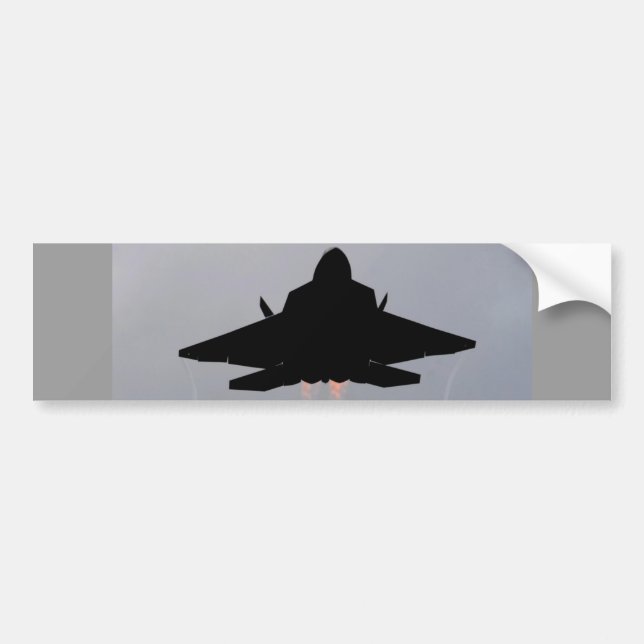 F-22 LEAVING GUAM BUMPER STICKER (Front)