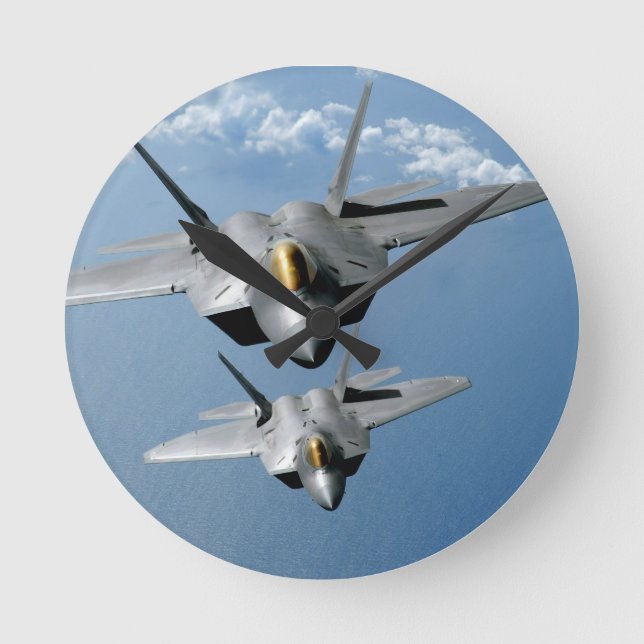 F-22 RAPTOR 8"  WALL CLOCK (Front)
