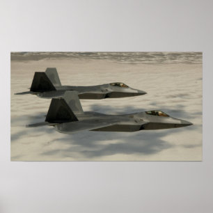F-22 Raptor Aircraft Poster