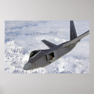 F-22 Raptor Aircraft Poster