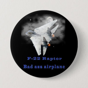 F-22 Raptor designs 7.5 Cm Round Badge