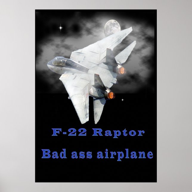 F-22 Raptor designs Poster (Front)