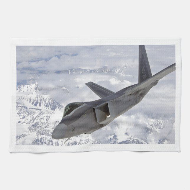 F-22 Raptor-Elmendorf AFB Tea Towel (Horizontal)