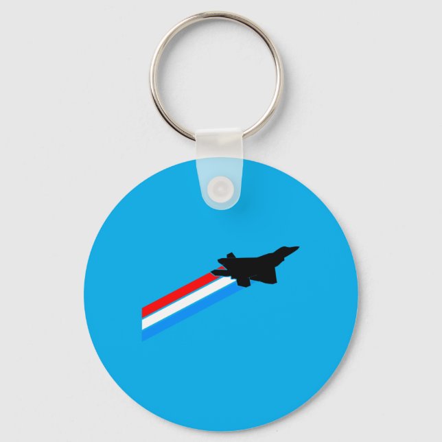 F-22 Raptor Fighter Jet Performance Key Ring (Front)