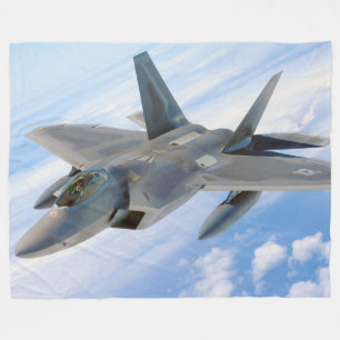 F-22 Raptor Military Jet Fleece Blanket