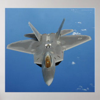 F-22 Raptor over Pacific Poster