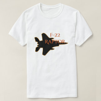 F-22 Raptor Silhouette Military Jet Fighter T-Shirt