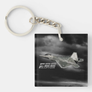 F-22 RAPTOR Square (double-sided) Keychain