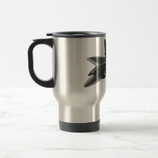 F 22 Raptor Stealthy Fighter Aircraft Travel Mug