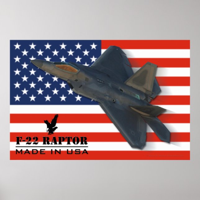 F-22 Raptor USA Poster (Front)