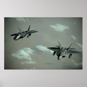 F-22 Raptors Poster