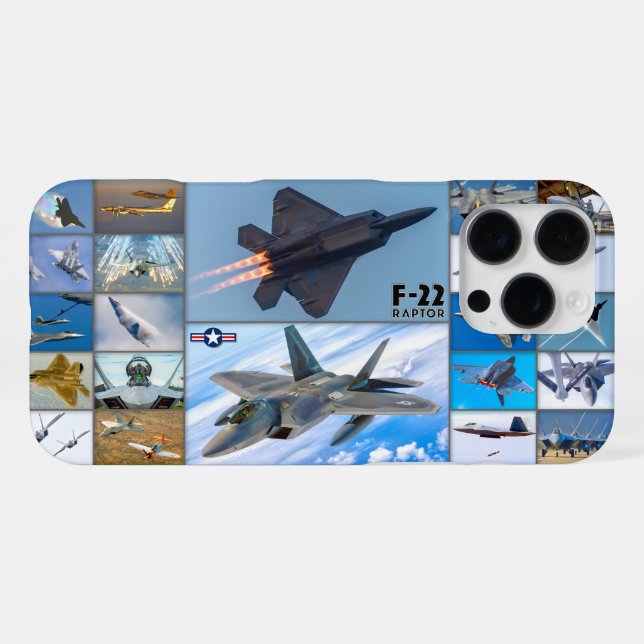 F-22A RAPTOR "MONTAGE" iPhone CASE (Back Horizontal)