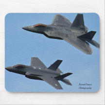 F-35 and F-22 Fighter Jet