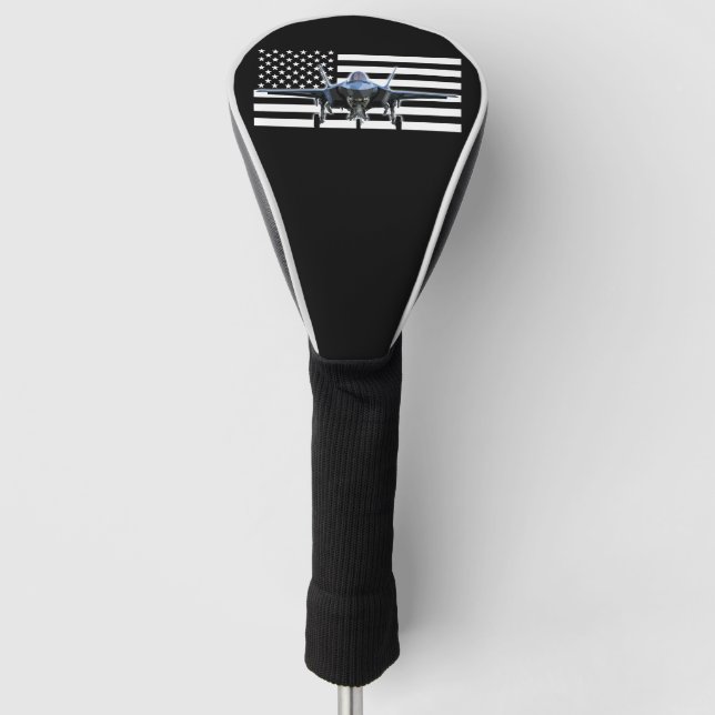 F-35 (Black Flag) Golf Head Cover (Front)