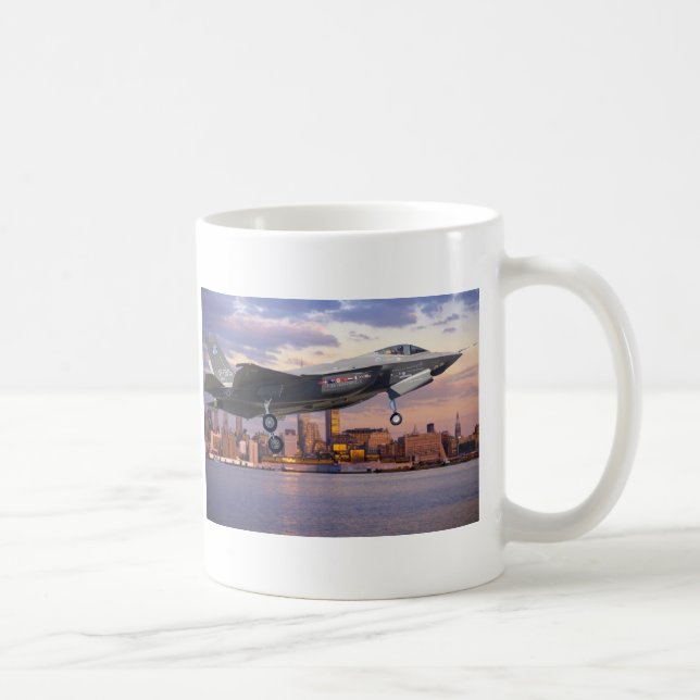 F-35 LIGHTNING FIGHTER AIRCRAFT COFFEE MUG (Right)