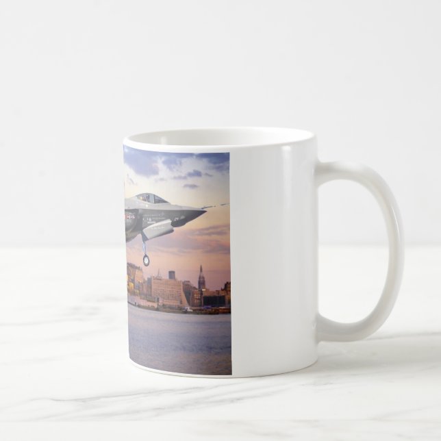 F-35 LIGHTNING FIGHTER AIRCRAFT COFFEE MUG (Right)