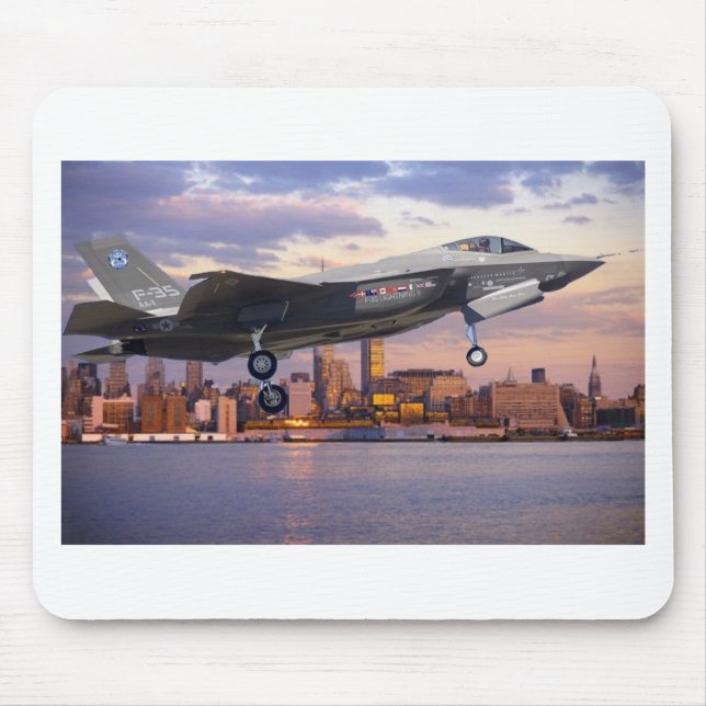 F-35 LIGHTNING FIGHTER AIRCRAFT MOUSE PAD (Front)