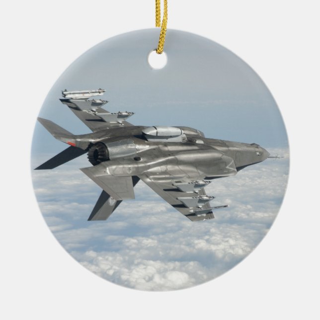 F-35 Lightning II Ceramic Tree Decoration (Front)