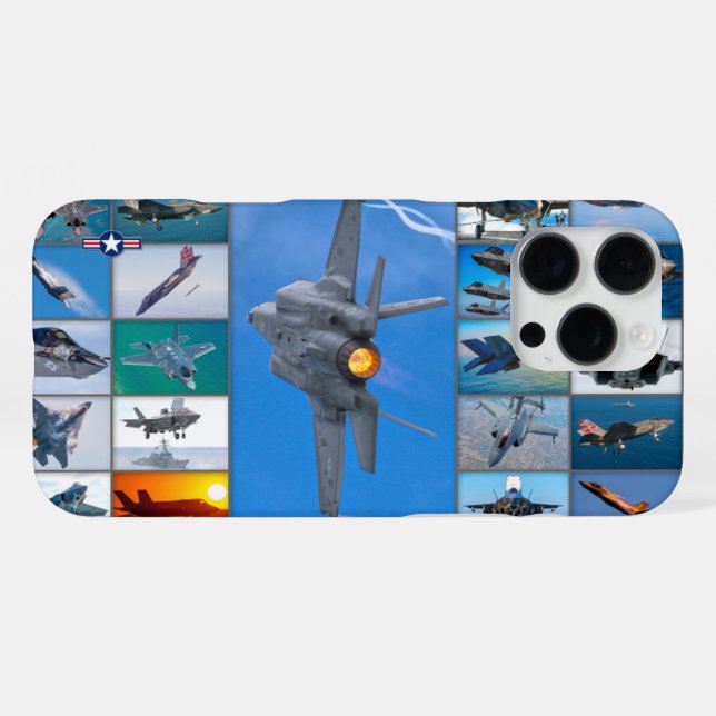 F-35 LIGHTNING II “MONTAGE” iPhone CASE (Back Horizontal)