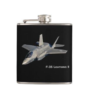 F-35 Lightning II Panther Jet Fighter Hip Flask