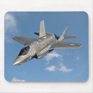 F-35 Lightning II Panther Jet Fighter in Sky Mouse Pad