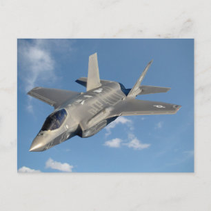 F-35 Lightning II Panther Jet Fighter in Sky Postcard