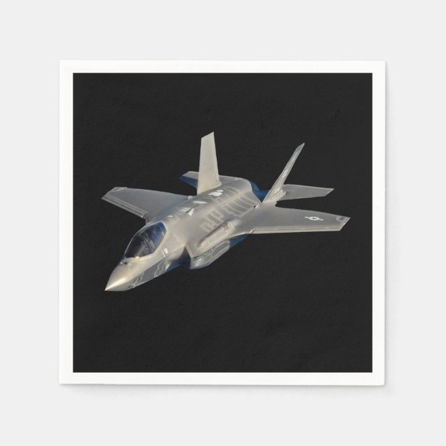 F-35 Lightning II Panther Jet Fighter Napkin (Front)