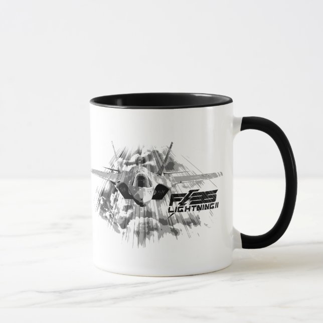 F-35 Lightning II Ringer Coffee Mug (Right)