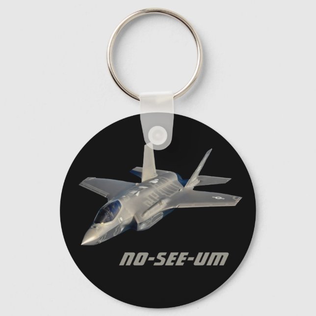 F-35 No-See-Um Jet Fighter Key Ring (Front)