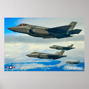 F-35A LIGHTNING II POSTER