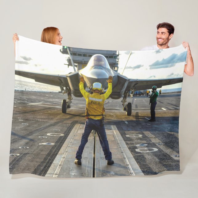 F-35C LIGHTNING II FLEECE BLANKET (In Situ)