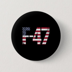 F-47 Aircraft Fighter Jet 6th Generation Fighter 6 Cm Round Badge