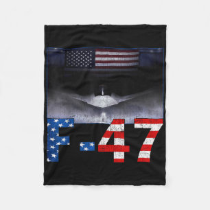 F-47 Usa Superpower Dominance, F47 Aircraft Fleece Blanket