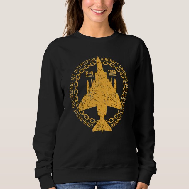 F 4 Phantom Ii Fighter Bomber Jet Interceptor Airc Sweatshirt (Front)