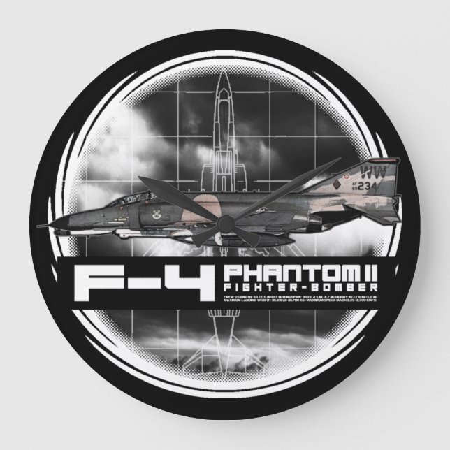 F-4 Phantom II Large Clock (Front)