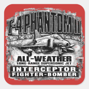 F-4 Phantom II Square Sticker